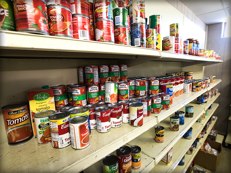 The Food Pantry at Stewpot Community Services on West Capitol Street in Jackson. 